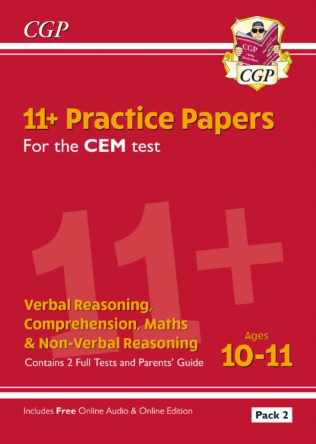 11+ CEM Practice Papers: Ages 10-11 - Pack 2 (with Parents' Guide & Online Edition), Mixed media product Book