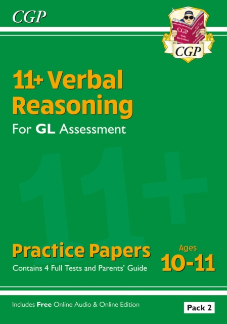 11+ GL Verbal Reasoning Practice Papers: Ages 10-11 - Pack 2 (with Parents' Guide & Online Ed), Mixed media product Book