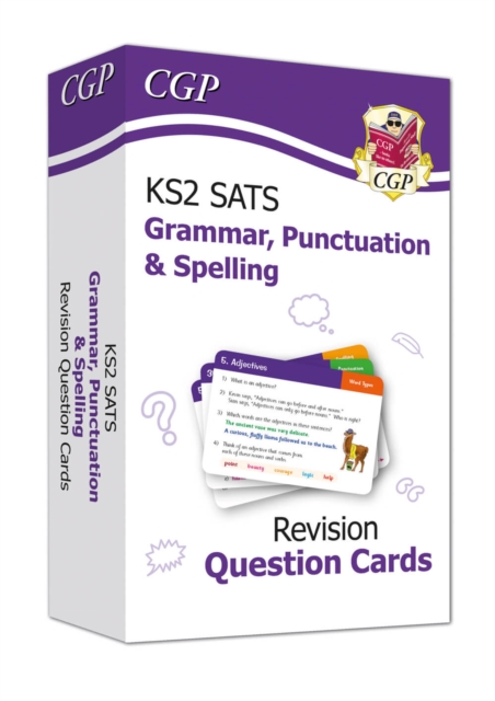 KS2 English SATS Revision Question Cards: Grammar, Punctuation & Spelling (for the 2024 tests), Hardback Book