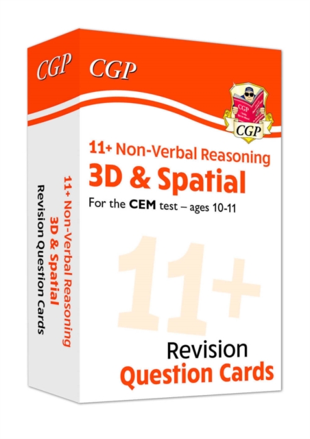11+ CEM Revision Question Cards: Non-Verbal Reasoning 3D & Spatial - Ages 10-11: for the 2024 exams, Cards Book