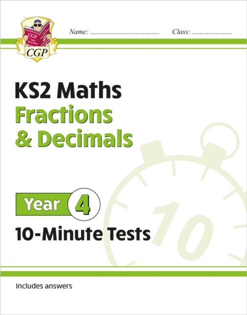 New ks2 maths 10 minute tests fractions decimals year 4 ideal for 