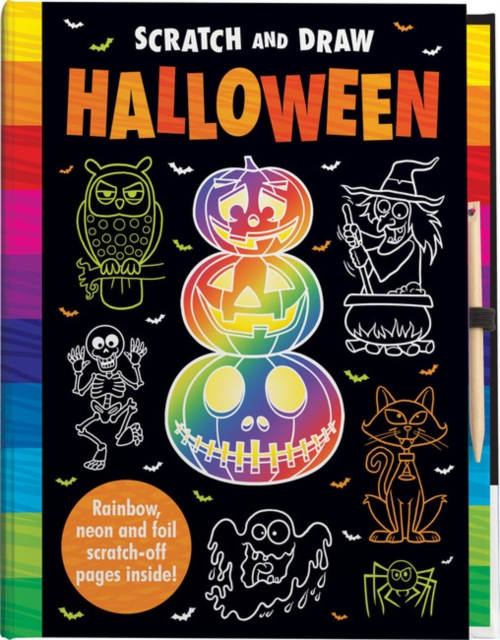 Scratch and Draw Halloween - Scratch Art Activity Book, Hardback Book