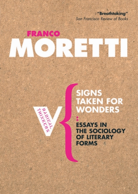 Signs Taken for Wonders : Essays in the Sociology of Literary Forms, EPUB eBook