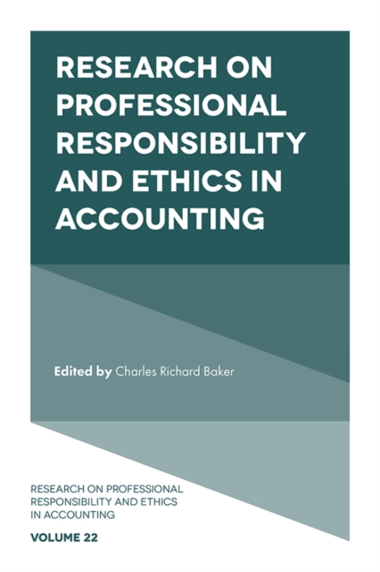 Research on Professional Responsibility and Ethics in Accounting, Hardback Book