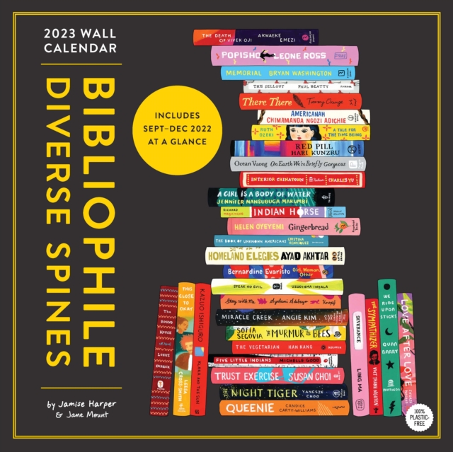 2023 Wall Calendar: Bibliophile Diverse Spines, Calendar Book