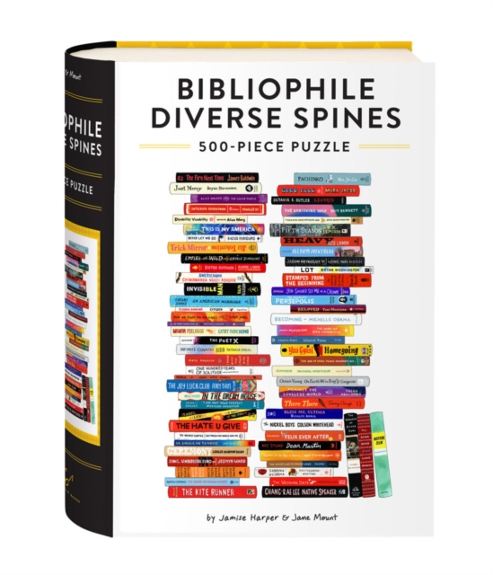 Bibliophile Diverse Spines 500-Piece Puzzle, Jigsaw Book