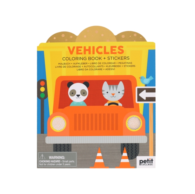 Vehicles Coloring Book + Stickers, Paperback / softback Book