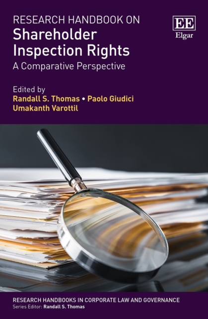 Research Handbook on Shareholder Inspection Rights : A Comparative Perspective, PDF eBook