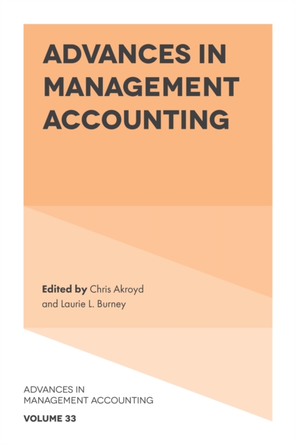 Advances in Management Accounting, Hardback Book