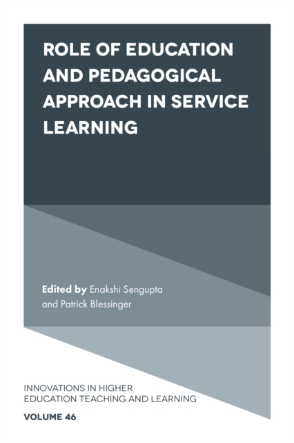 Role of Education and Pedagogical Approach in Service Learning, Hardback Book