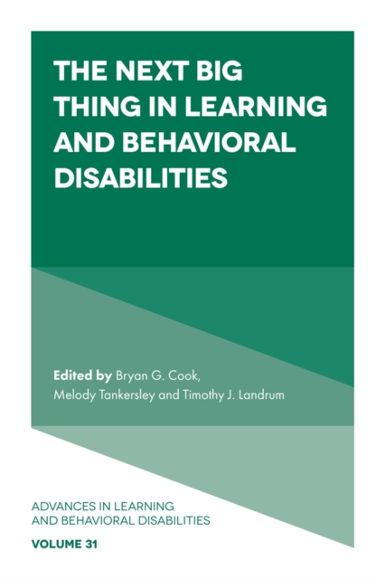 The Next Big Thing in Learning and Behavioral Disabilities, Hardback Book
