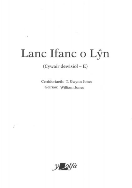 Lanc Ifanc o Lyn (Cywair Dewisiol - E), Paperback / softback Book