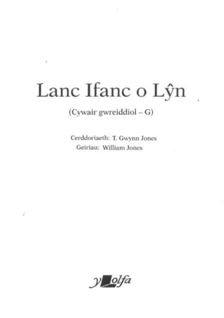 Lanc Ifanc o Lyn (Cywair Gwreiddiol - G), Paperback / softback Book