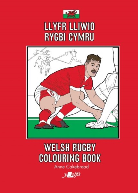 Llyfr Lliwio Rygbi Cymru | Welsh Rugby Colouring Book, Paperback / softback Book