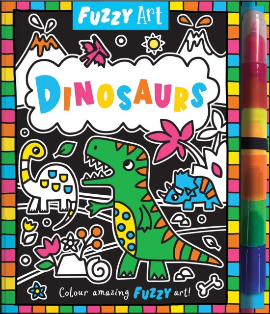 Fuzzy Art Dinosaurs, Hardback Book