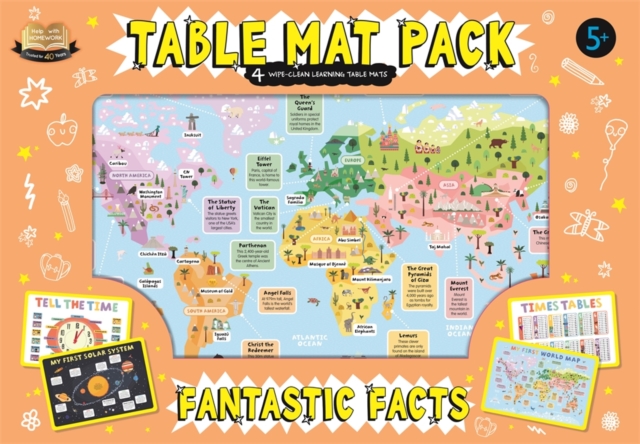 Table Mat Pack: Fantastic Facts, Wallchart Book