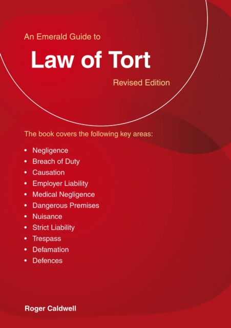 An Emerald Guide To The Law Of Tort, Paperback / softback Book