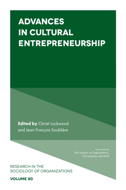 Advances in Cultural Entrepreneurship, Hardback Book