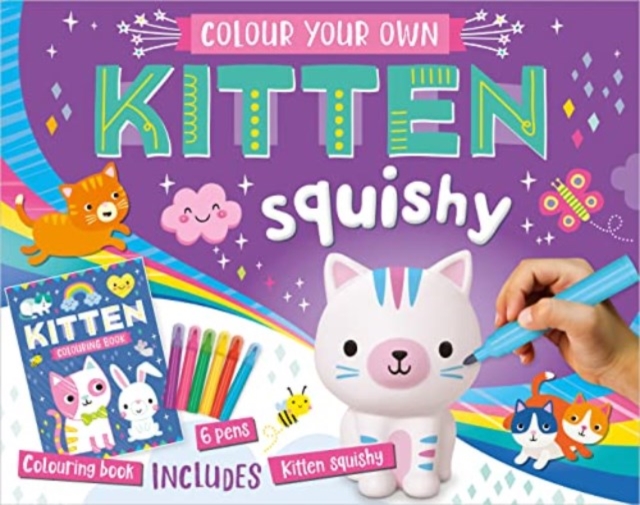 Colour Your Own Colour Your Own Kitten Squishy, Hardback Book