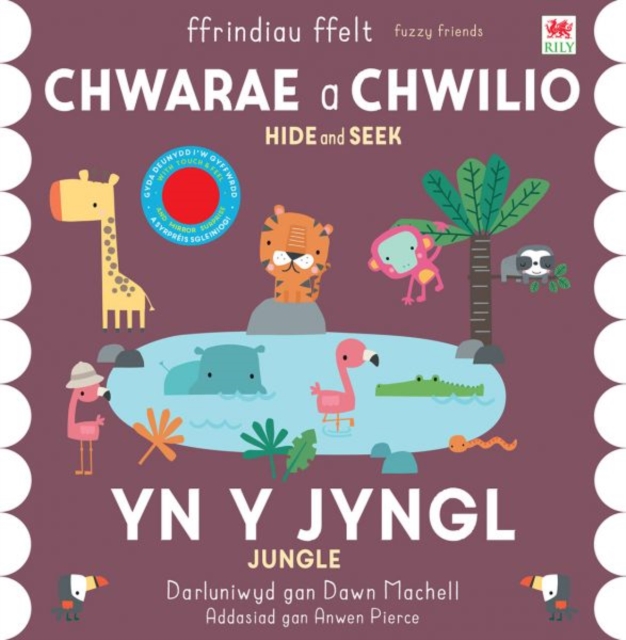 Chwarae a Chwilio: yn y Jyngl / Hide and Seek: in the Jungle, Hardback Book