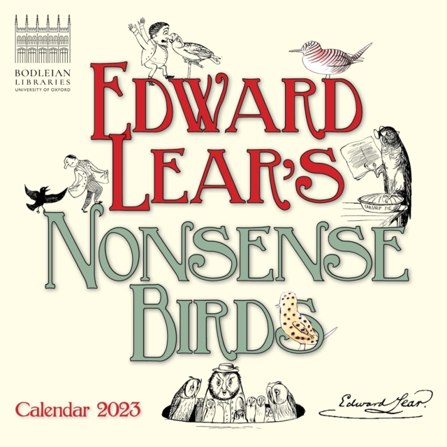 Bodleian Libraries: Edward Lear's Birds Mini Wall Calendar 2023 (Art Calendar), Calendar Book