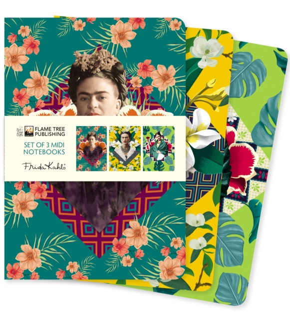 Frida Kahlo Set of 3 Midi Notebooks, Notebook / blank book Book