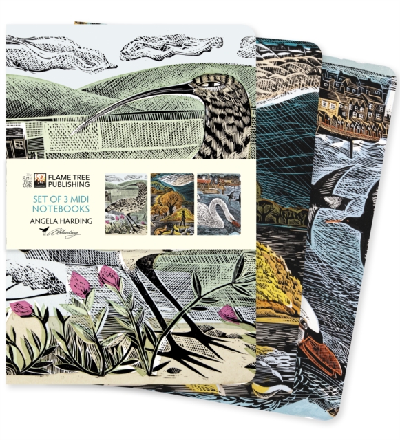 Angela Harding: Wildlife Set of 3 Midi Notebooks, Notebook / blank book Book