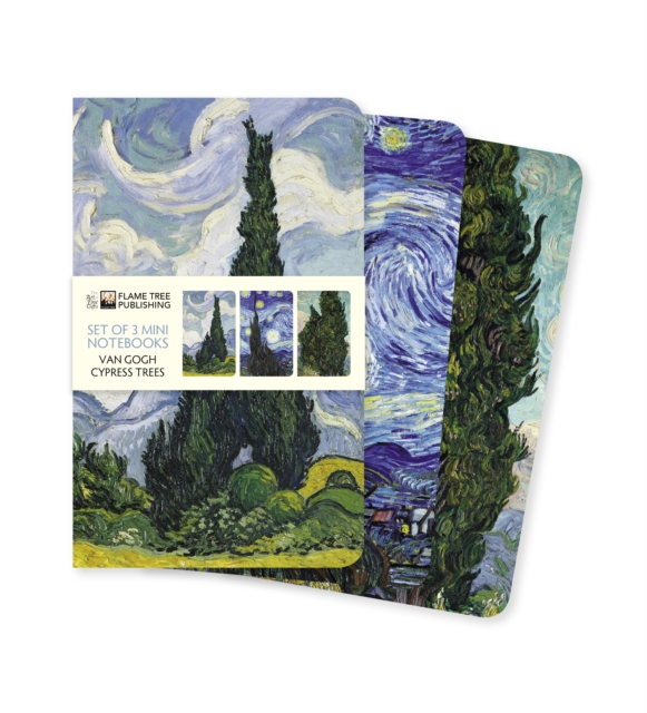 Vincent van Gogh: Cypresses Set of 3 Mini Notebooks, Notebook / blank book Book
