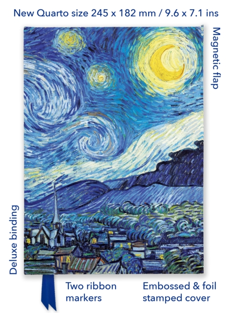 Vincent van Gogh: The Starry Night (Foiled Quarto Journal), Notebook / blank book Book