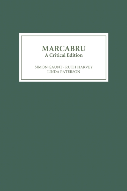 Marcabru: A Critical Edition, PDF eBook