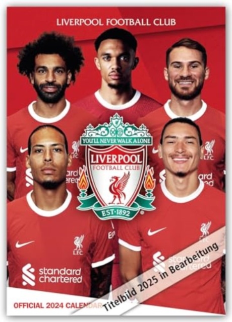 Official Liverpool FC A3 Calendar 2025, Calendar Book