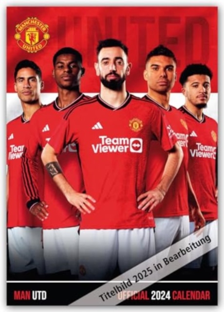 Official Manchester Utd FC A3 Calendar 2025, Calendar Book