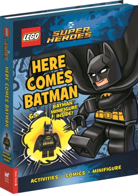 LEGO® DC Super Heroes™: Here Comes Batman (with Batman™ minifigure), Hardback Book