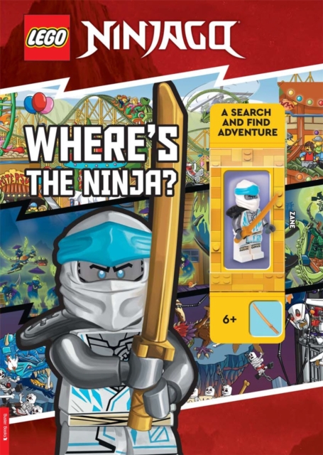 LEGO® NINJAGO®: Where’s the Ninja? A Search and Find Adventure (with Zane minifigure), Paperback / softback Book