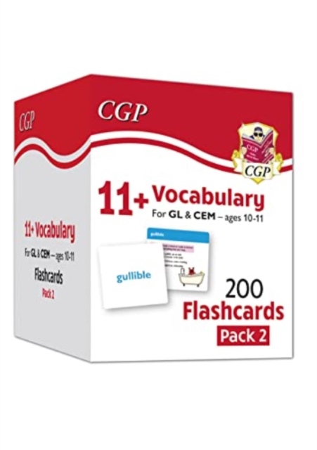 11+ Vocabulary Flashcards for Ages 10-11 - Pack 2, Hardback Book