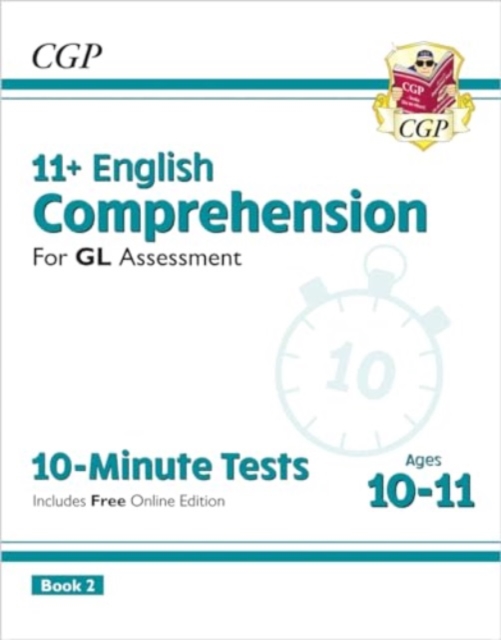 11+ GL 10-Minute Tests: English Comprehension - Ages 10-11 Book 2 (with Online Edition), Multiple-component retail product, part(s) enclose Book