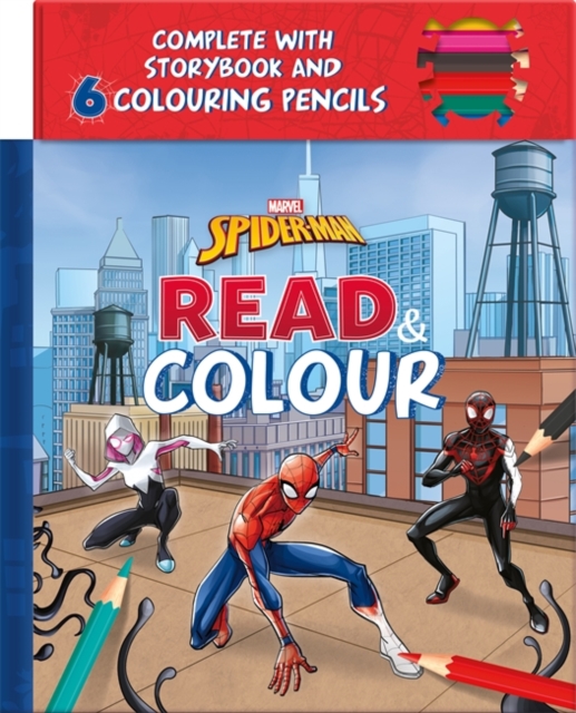 Marvel Spider-Man: Read & Colour, Hardback Book