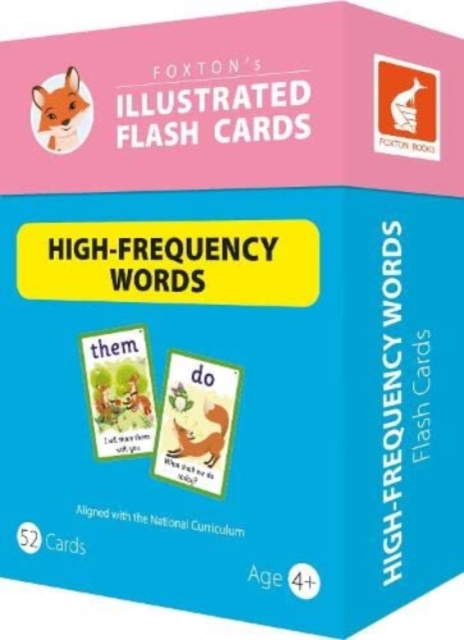 Illustrated High-Frequency Words Flash Cards for Reception, Year 1 and Year 2 - Perfect for Home Learning - with 100 Colourful Illustrations, Cards Book