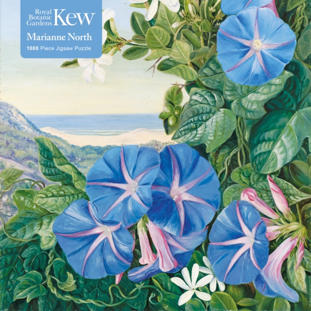 Adult Jigsaw Puzzle Kew: Marianne North: Amatungula and Blue Ipomoea, South Africa : 1000-piece Jigsaw Puzzles, Jigsaw Book