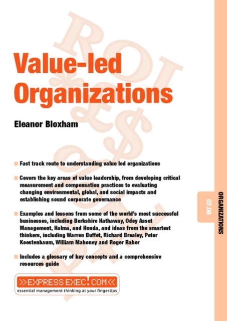 Value-Led Organizations : Organizations 07.08, Paperback / softback Book
