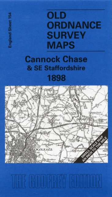 Cannock Chase and SE Staffordshire 1898 : One Inch Map 154, Sheet map, folded Book