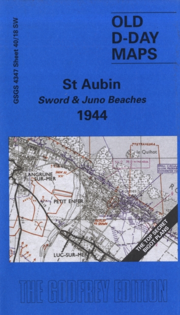 St. Aubin - Sword and Juno Beaches 1944, Sheet map, folded Book