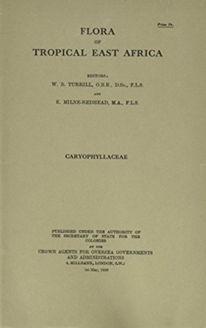 Flora of Tropical East Africa: Caryophyllaceae : Caryophyllaceae, Paperback / softback Book