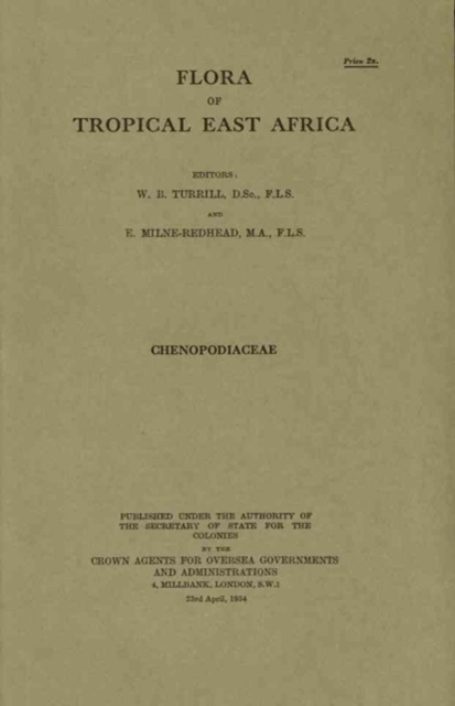 Flora of Tropical East Africa: Chenopodiaceae : Chenopodiaceae, Paperback / softback Book