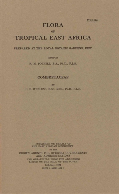 Flora of Tropical East Africa: Combretaceae : Combretaceae, Paperback / softback Book