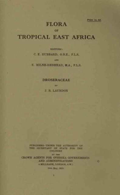 Flora of Tropical East Africa: Droseraceae : Droseraceae, Paperback / softback Book