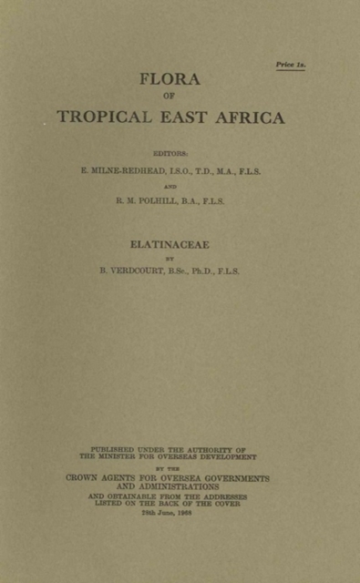 Flora of Tropical East Africa: Elatinaceae : Elatinaceae, Paperback / softback Book
