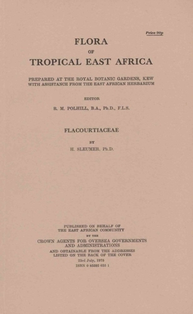 Flora of Tropical East Africa: Flacourtiaceae : Flacourtiaceae, Paperback / softback Book