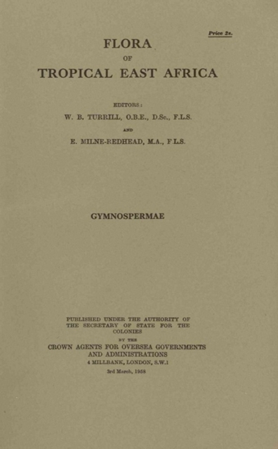 Flora of Tropical East Africa: Gymnospermae : Gymnospermae, Paperback / softback Book