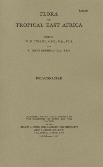 Flora of Tropical East Africa: Polygonaceae : Polygonaceae, Paperback / softback Book